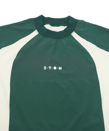 【ANTIQUAGOLF×STCH】UNISEX(ユニセックス)colored tech halfsleeve-green