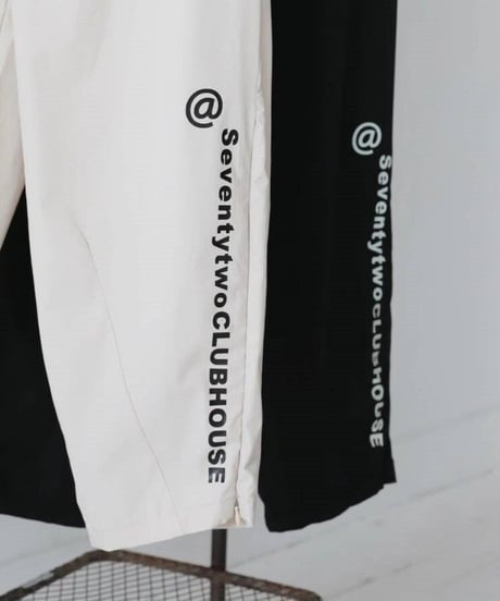 【ANTIQUAGOLF×STCH】UNISEX（ユニセックス）logo pants-black