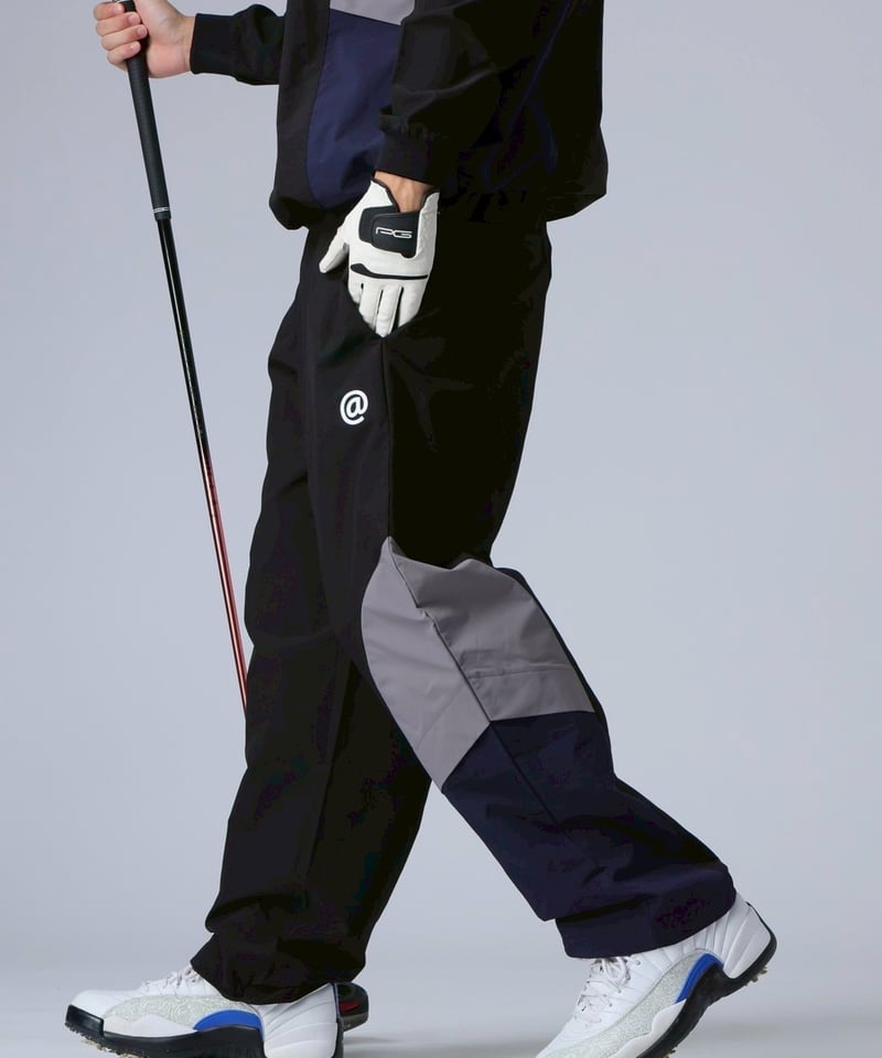 ANTIQUAGOLF×STCH】Color block pants-black | 【公式