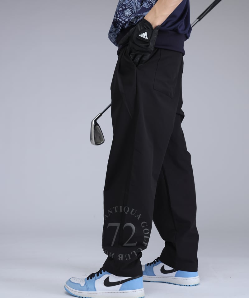 ANTIQUAGOLF×STCH 】color combination pants-bla