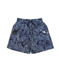【 ANTIQUAGOLF×STCH 】paisley half pants-navy