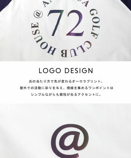 【 ANTIQUAGOLF×STCH 】halfzip contrast pullover-offwhite×navy