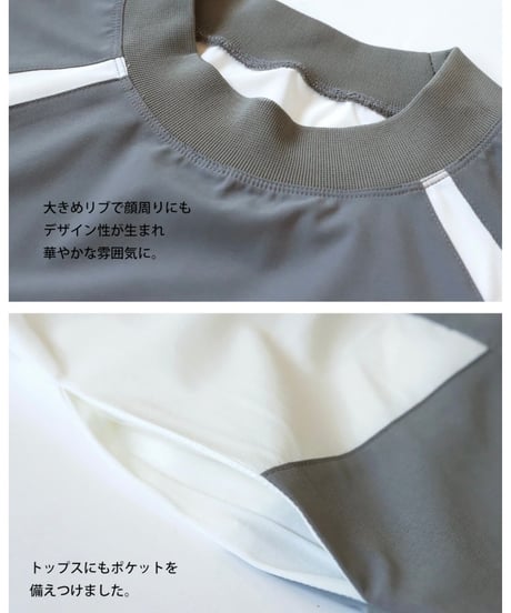 【ANTIQUAGOLF×STCH】UNISEX(ユニセックス)colored tech halfsleeve-black