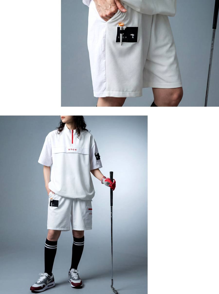 ANTIQUA GOLF×STCH】Golf Short Pants-White | 【公式