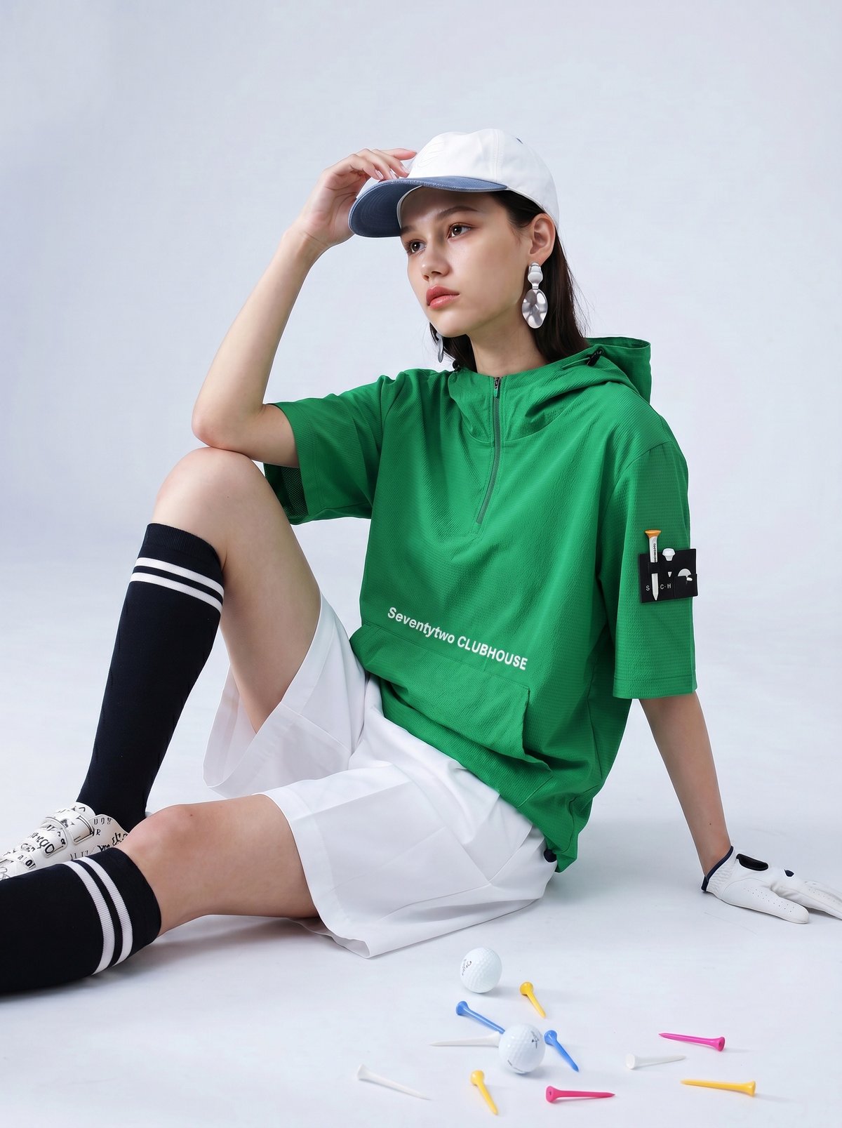 ANTIQUA GOLF×STCH】 SeersuckerTops-green | 【公式】