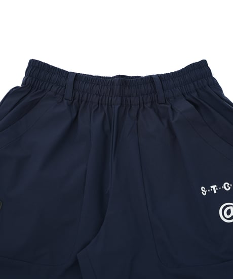【ANTIQUAGOLF×STCH】UNISEX（ユニセックス）logo half pants-navy