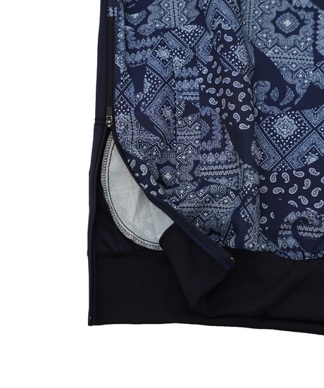【 ANTIQUAGOLF×STCH 】paisley pattern vest-NAVY
