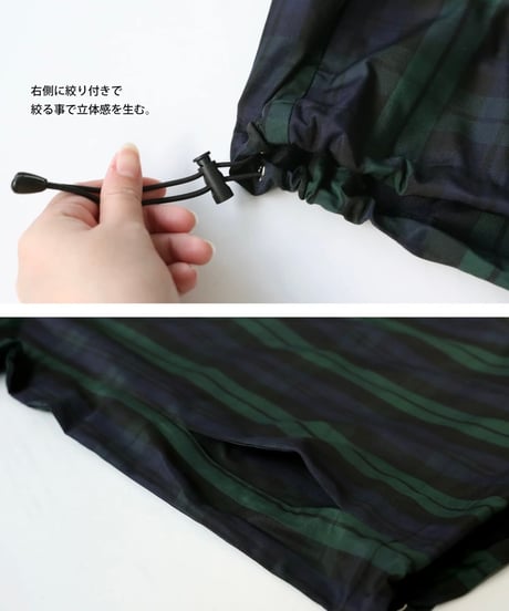 【ANTIQUAGOLF×STCH】UNISEX（ユニセックス）check logo pullover-blackwatch