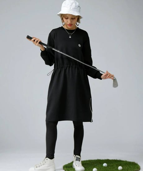 【ANTIQUAGOLF×STCH】LADIES drost onepiece-black