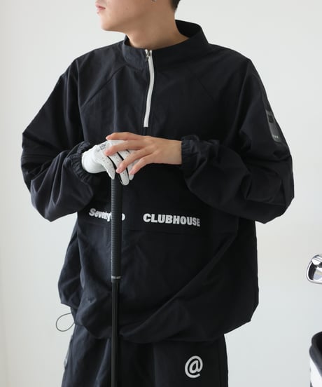 【 ANTIQUAGOLF×STCH 】regen 2waypullover-black
