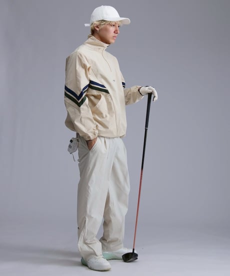 【ANTIQUAGOLF×STCH】Line design Pullover-beige