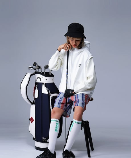 【ANTIQUAGOLF×STCH】UNISEX（ユニセックス）hoody logo vest-white