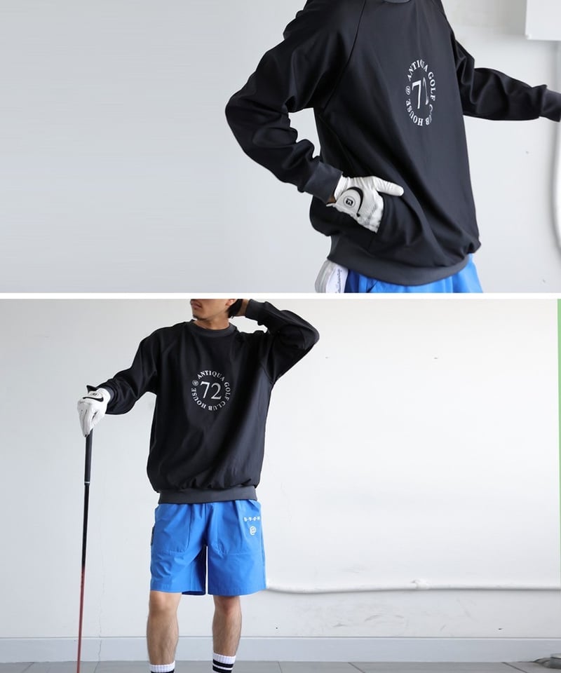 ANTIQUAGOLF×STCH】UNISEX（ユニセックス）ゴルフウェア ANTIQUAGOLF×STCH】UNISEX（ユニセックス）V-neck back log