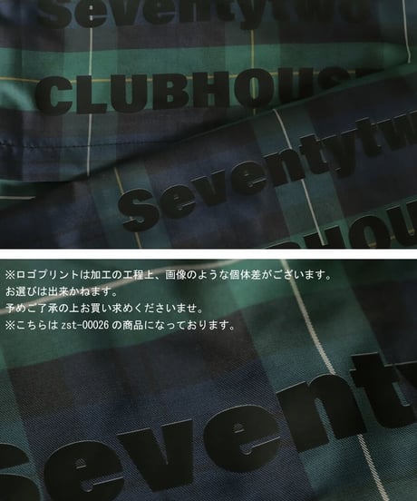【ANTIQUAGOLF×STCH】UNISEX（ユニセックス）check logo vest-green