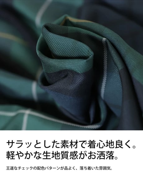 【ANTIQUAGOLF×STCH】UNISEX（ユニセックス）check half pants-green