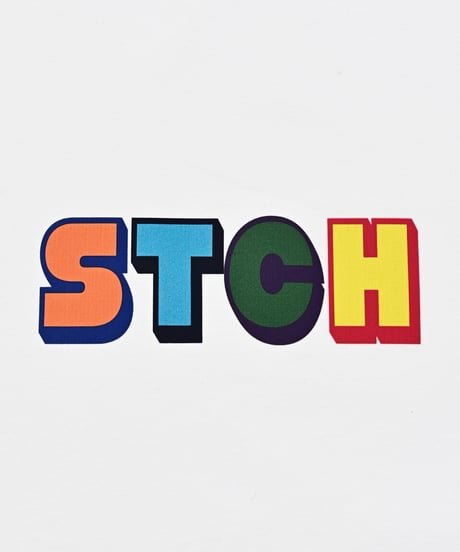 STCH ORIGINAL 【mock neck  color block STCH-white】