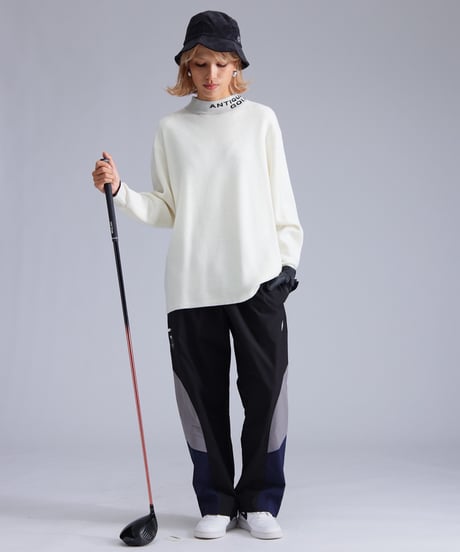 【ANTIQUAGOLF×STCH】Color block pants-black