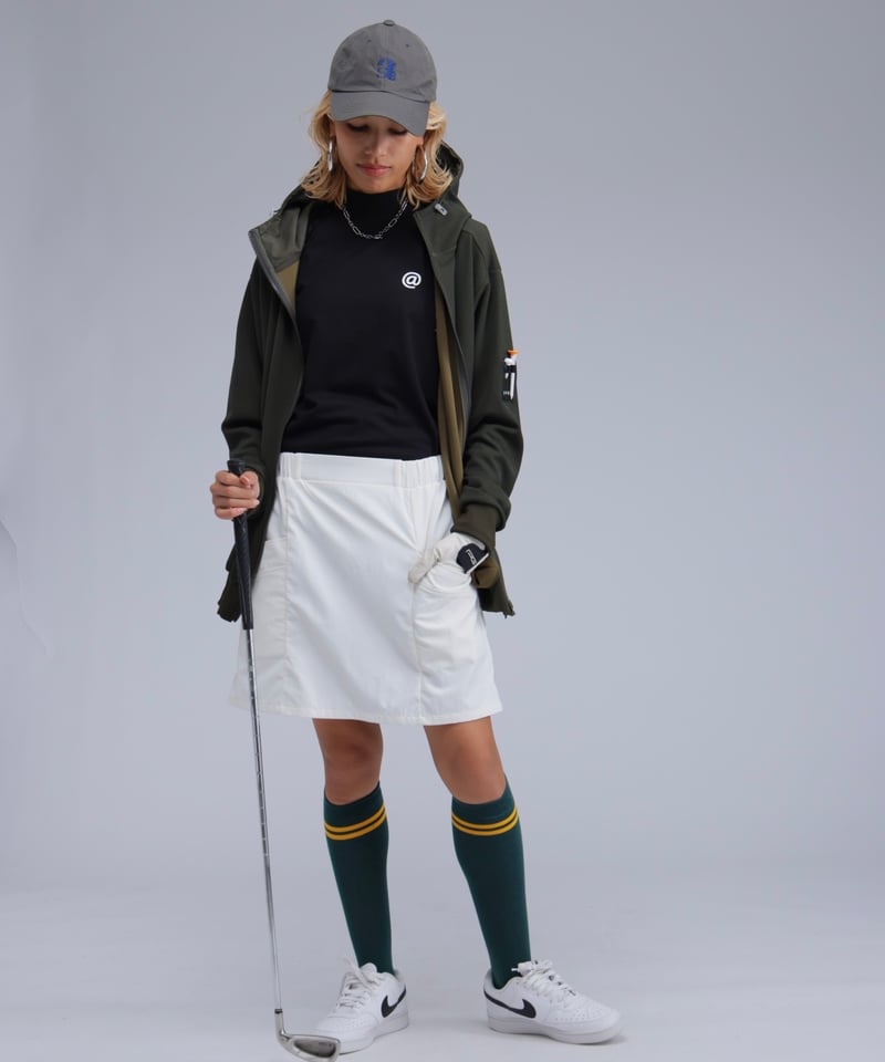 ANTIQUAGOLF×STCH】UNISEX（ユニセックス） Button Mock Ne