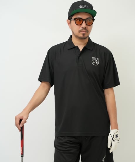 STCH ORIGINAL【STCH LOGO POLO-black】