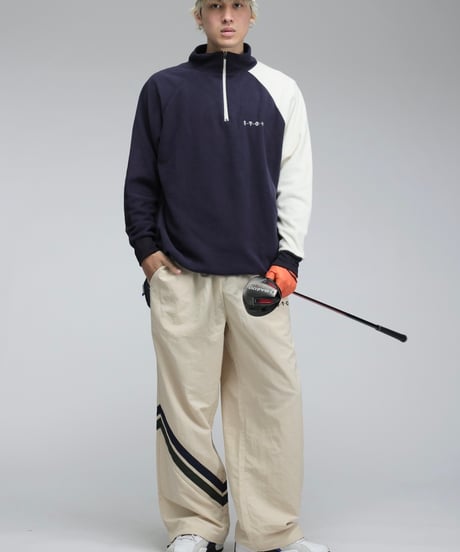 【ANTIQUAGOLF×STCH】UNISEX（ユニセックス） Asymmetric Line Pants-beige