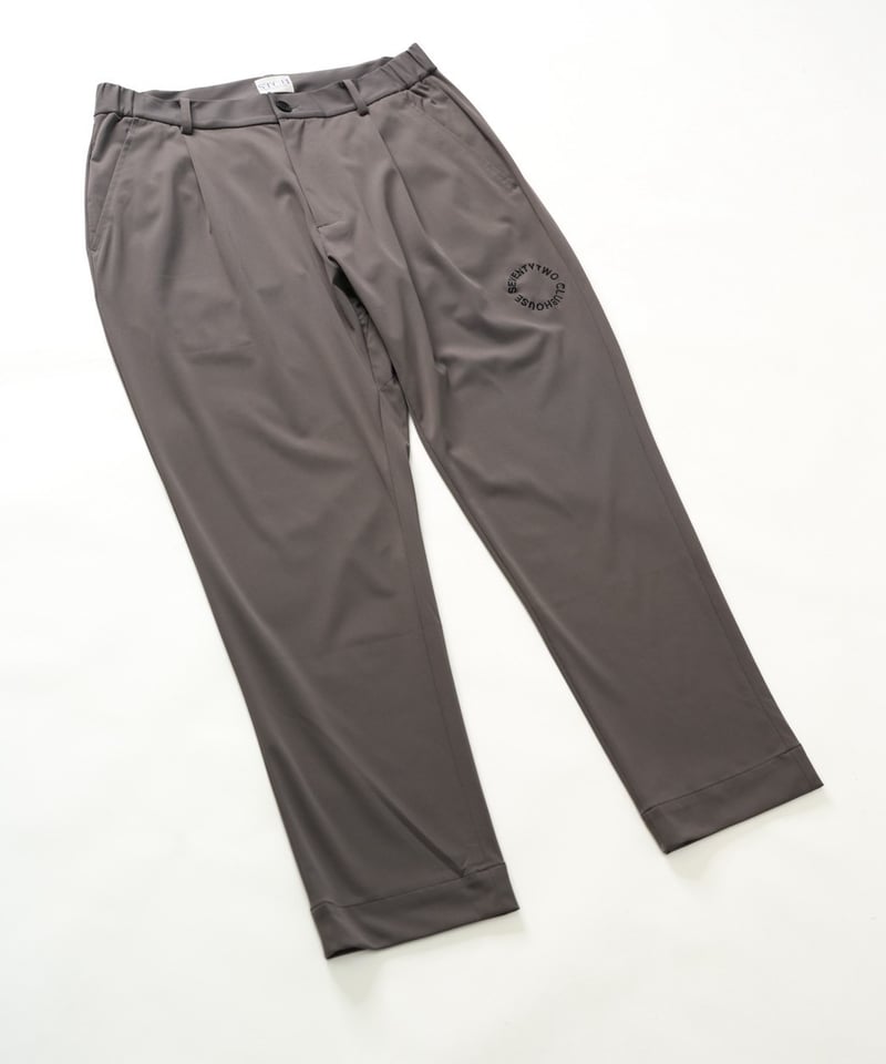 新品★STCH fabric サークルロゴパンツ gray×navy ANTIQUA GOLF×STCH ロゴパンツ パンツ メンズ 送料無料・再再販