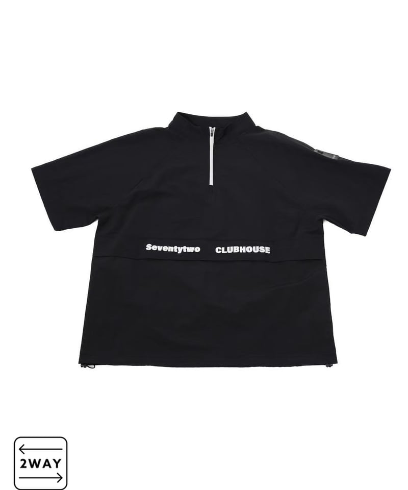 ANTIQUAGOLF×STCH 】regen 2waypullover-black |