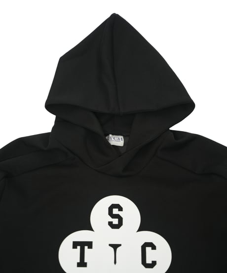 STCH  UNISEX（ユニセックス）【Clover logo hoodie-Black】