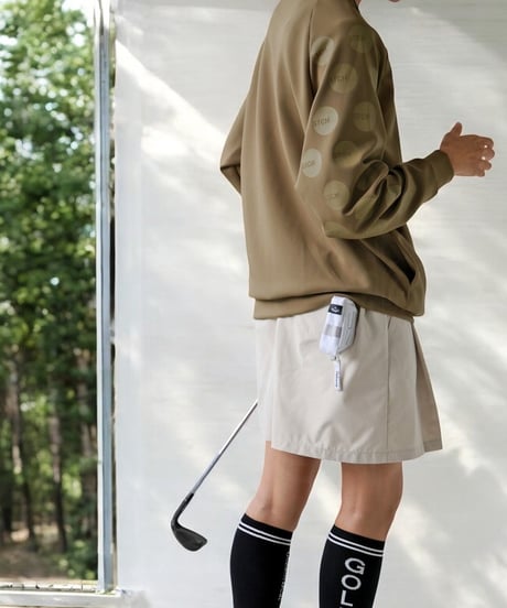 【ANTIQUAGOLF×STCH】UNISEX（ユニセックス）dot design tops-camel