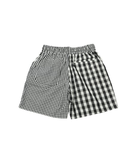 【ANTIQUAGOLF×STCH】UNISEX(ユニセックス)check half pants-black
