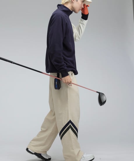 【ANTIQUAGOLF×STCH】UNISEX（ユニセックス） Asymmetric Line Pants-beige