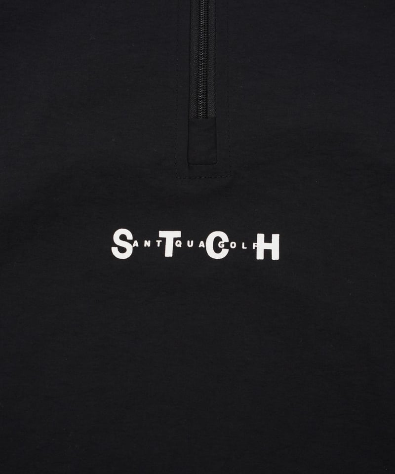 ANTIQUAGOLF×STCH】 Line design Pullover-black |