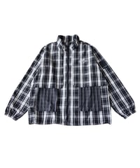 【ANTIQUAGOLF×STCH】 Check Logo Tops-black