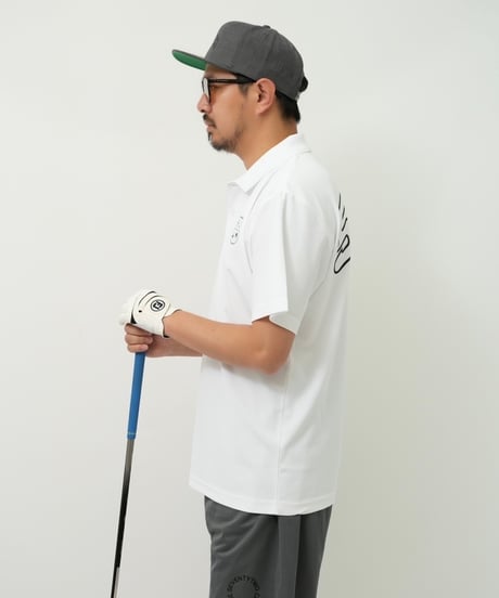 STCH ORIGINAL【STCH LOGO POLO-white】