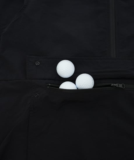 STCH  UNISEX（ユニセックス）【half zip hoodie-Black】