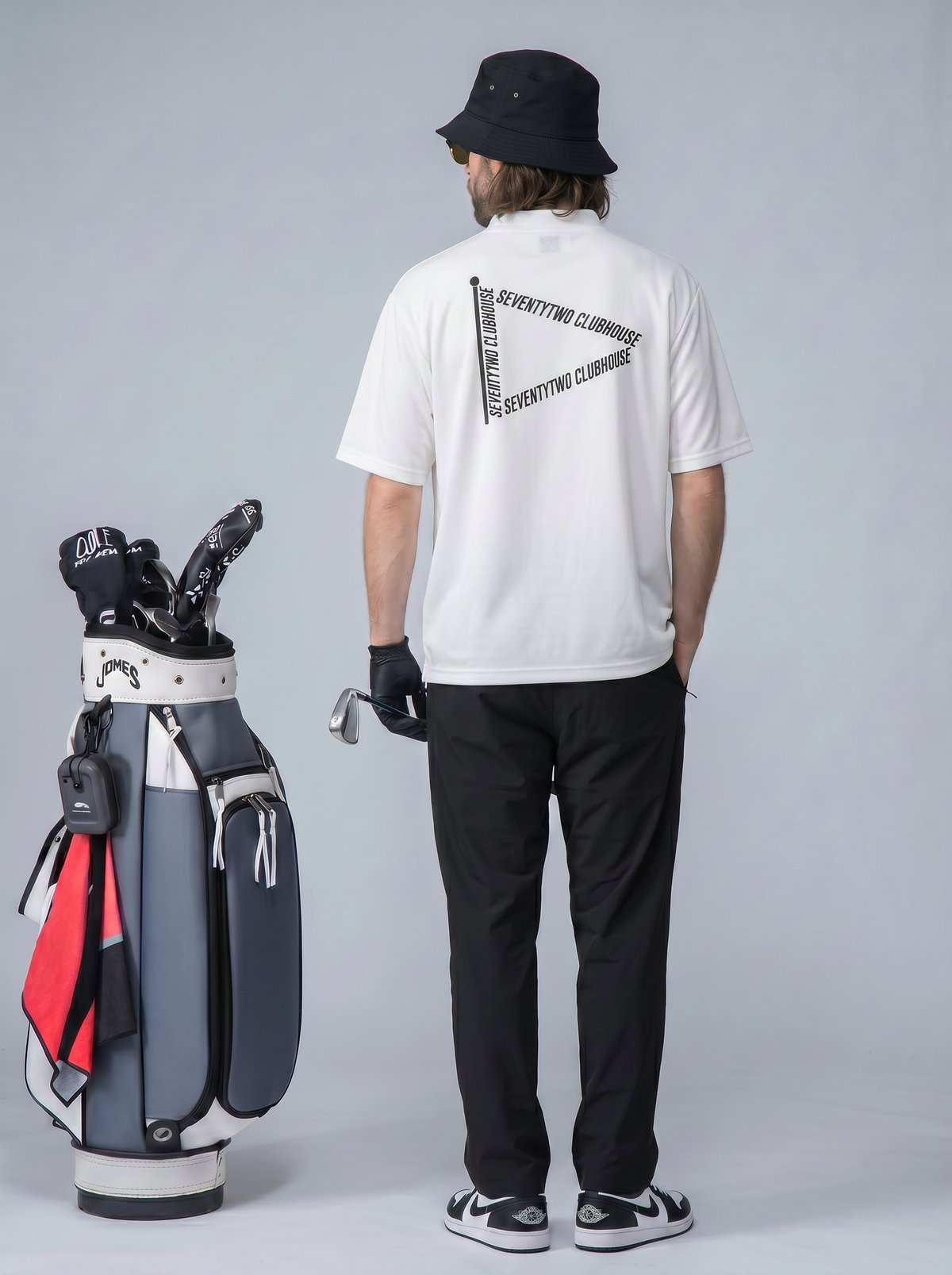 STCH ORIGINAL 【mock neck STCH GOLF CLUB-white】