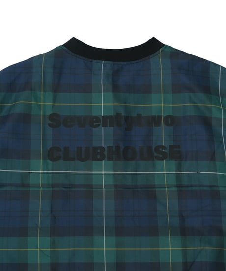 【ANTIQUAGOLF×STCH】UNISEX（ユニセックス）check logo vest-green
