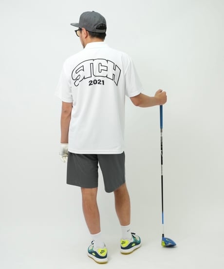 STCH ORIGINAL【STCH LOGO POLO-white】