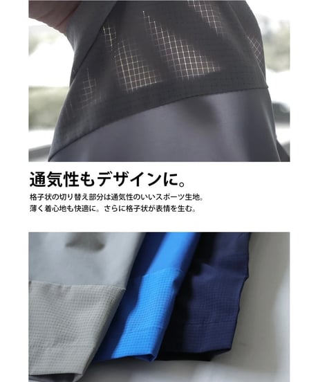 【ANTIQUAGOLF×STCH】UNISEX（ユニセックス）logo half pants-gray