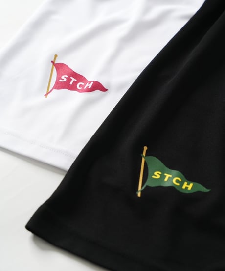 STCH ORIGINAL【Flag logo polo L/S-white】