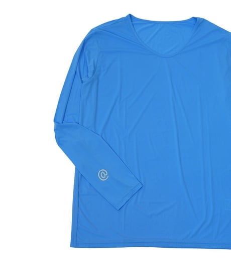 【ANTIQUAGOLF×STCH】UNISEX（ユニセックス）接触冷感×UVカット longsleeve under shirt-blue
