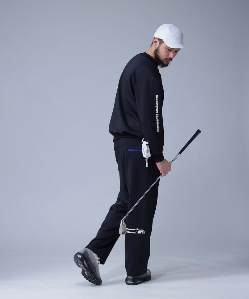 ANTIQUAGOLF×STCH】zip pocket pants-black | 【公式】