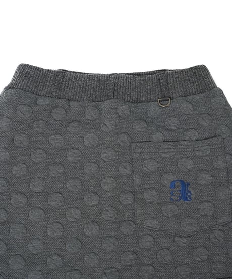 【ANTIQUAGOLF×STCH】dot mini skirt-gray