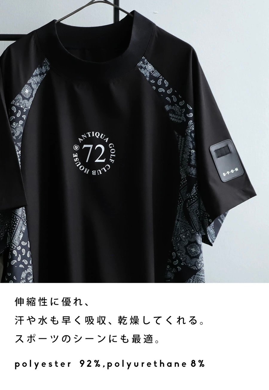 ANTIQUAGOLF×STCH】UNISEX(ユニセックス)paisley×logo to