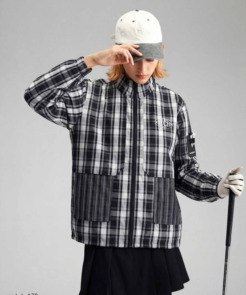 セットアップANTIQUAGOLF×STCH チェック柄 ANTIQUA GOLF×STCH チェックパンツ メンズ 送料無料・再入荷 (100