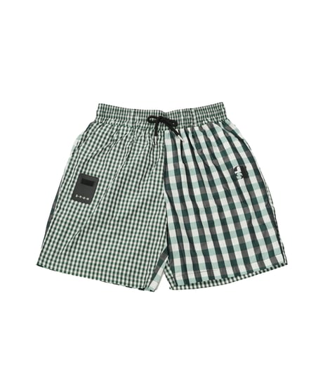 【ANTIQUAGOLF×STCH】UNISEX(ユニセックス)check half pants-green