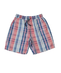【ANTIQUAGOLF×STCH】UNISEX（ユニセックス）check half pants-red