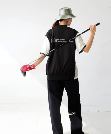 【ANTIQUAGOLF×STCH】UNISEX(ユニセックス) check bucket hat-khaki