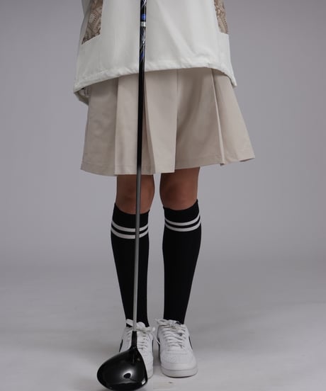 【ANTIQUAGOLF×STCH】LADIES（レディース）A-line half pants beige