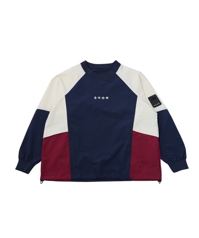 ANTIQUAGOLF×STCH】Color Block Pullover-navy | 【