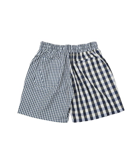 【ANTIQUAGOLF×STCH】UNISEX(ユニセックス)check half pants-navy